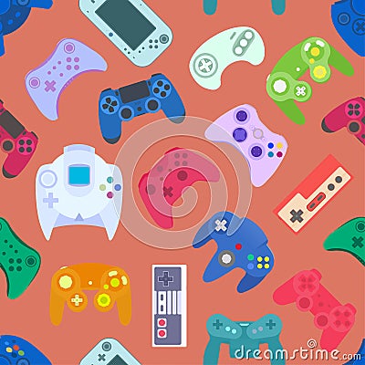 Gamepad Video game controller background Stock Photo