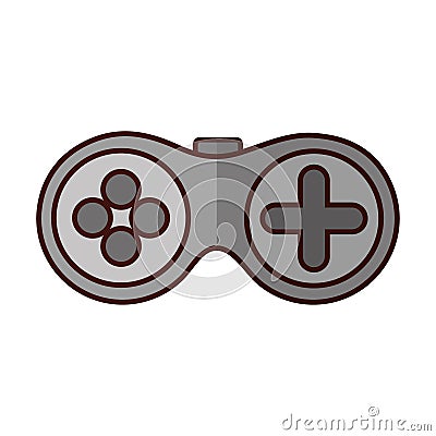 Gamepad videogame console Vector Illustration