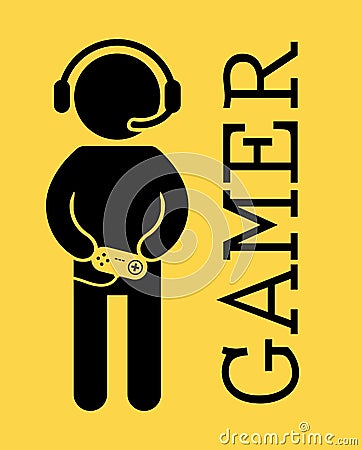 Gamer Vector Illustration