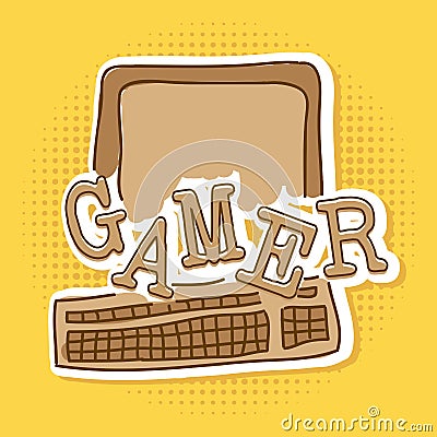 Gamer Vector Illustration