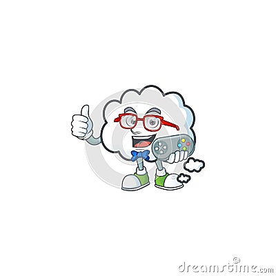 Gamer design cloud bubble for icon thinking Vector Illustration