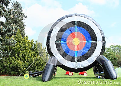 Games without Borders - inflatable target Stock Photo