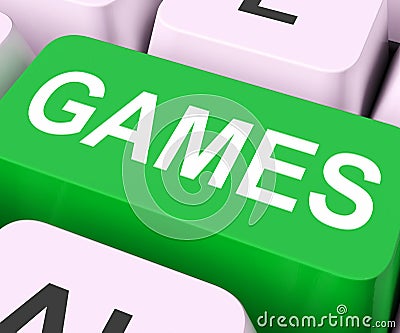 Games Key Shows Online Gaming Or Gambling Stock Photo