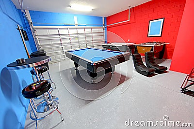 Games Room Stock Photo