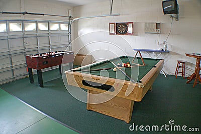 Games Room Stock Photo