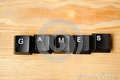 Games word Stock Photo