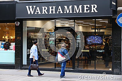 Games Workshop Warhammer shop Editorial Stock Photo