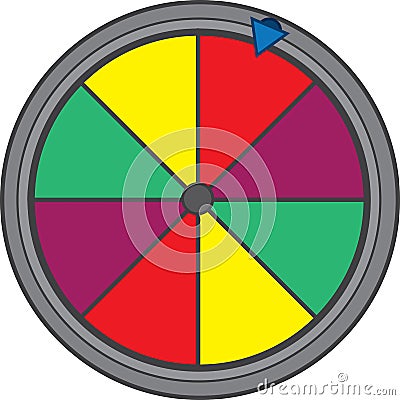 Gameshow Wheel Vector Illustration