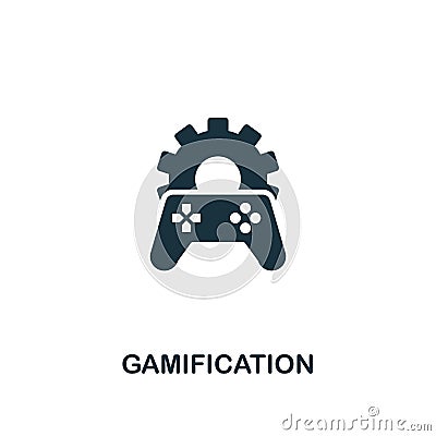 Gamification icon. Creative element design from content icons collection. Pixel perfect Gamification icon for web design, apps, Stock Photo