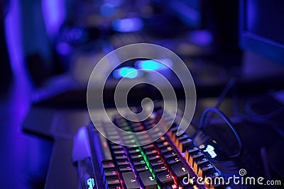 Gaming arena background Stock Photo