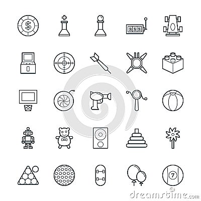 Gaming Cool Vector Icons 3 Stock Photo