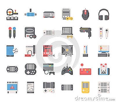 Gaming Elements Vector Illustration