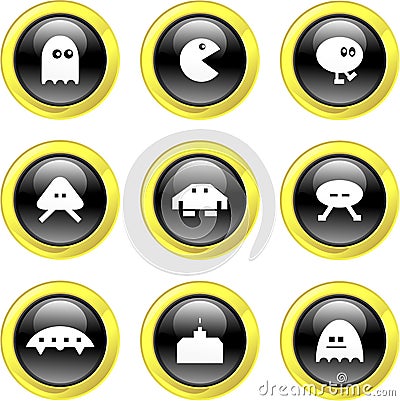 Gaming icons Editorial Stock Photo