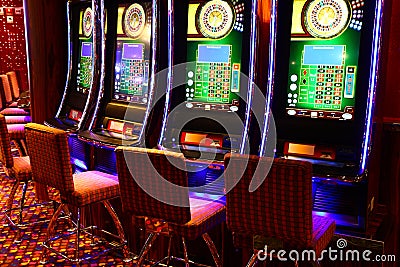 Gaming slot machines Stock Photo