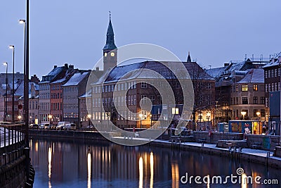 Gammel Strand Winter Stock Photo