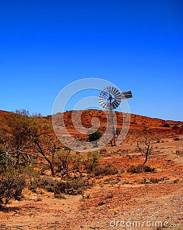 Gammon Ranges Windmill Stock Photo