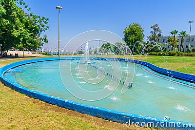 Gan HaZikaron memorial garden, in Haifa Editorial Stock Photo