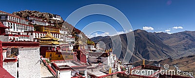 Ganden Monastery , Lhasa , Tibet Stock Photo