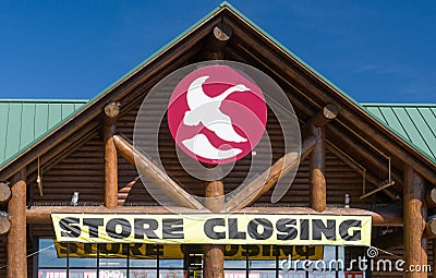 Gander Mountain Store Closing Sign Editorial Stock Photo