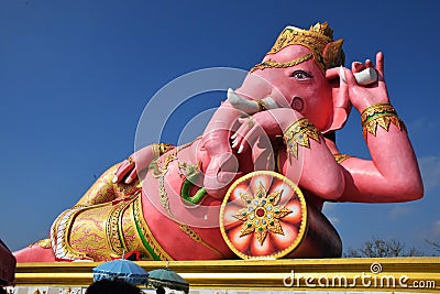 Ganesh of all obstacles and liberal arts. Stock Photo