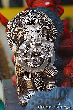 Ganesh hindu god statue in bali thailand Stock Photo