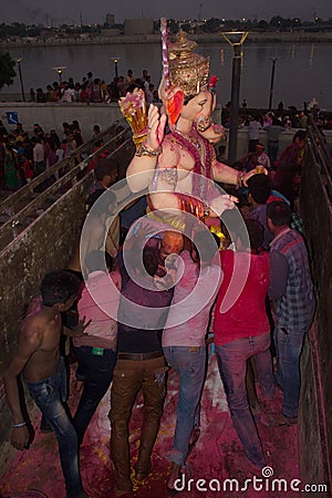 Ganesh Utsav/Festival: India Editorial Stock Photo