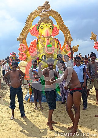 Ganesha Festival India Editorial Stock Photo