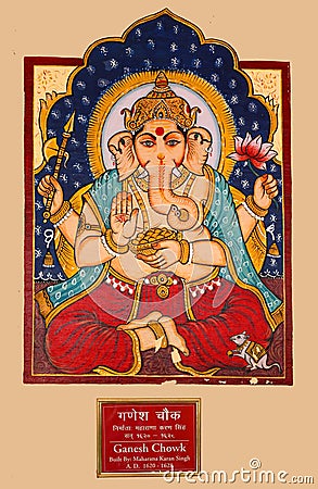 Ganesha or Ganapati, Vinayaka, and Pillaiyar, Editorial Stock Photo