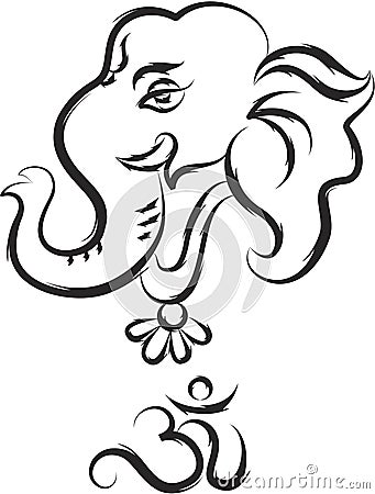 Ganesha The Lord Of Wisdom Vector Illustration