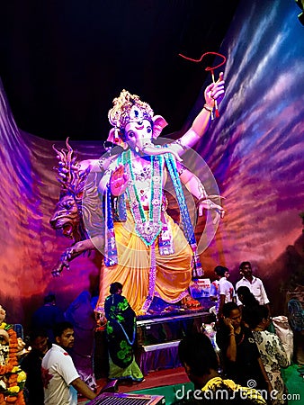 Ganesha - Mumbaicha Raja Editorial Stock Photo