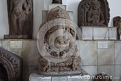 Ganesha statue in Jakarta elephant museum. Editorial Stock Photo