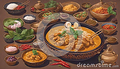 Gang Som Fantasy - Thai Sour Curry Delight Stock Photo