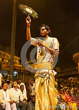 ganga aarti in varanasi Editorial Stock Photo