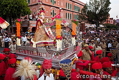 Gangaur Festival-Jaipur Editorial Stock Photo