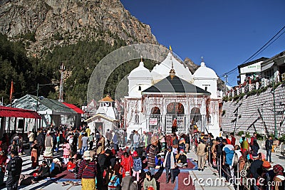 Gangotri Temple Dedicated to Goddess Ganga Editorial Stock Photo