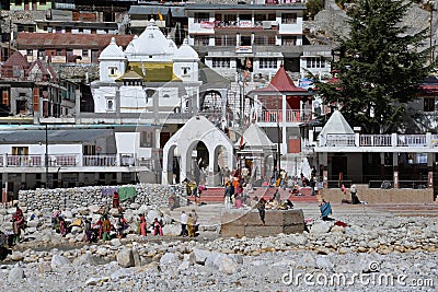 Gangotri, Uttarakhand, India. River Ganges, Himalayas Editorial Stock Photo