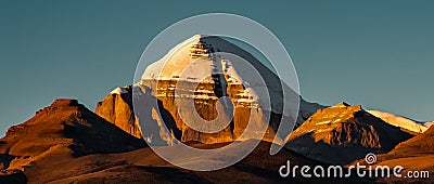 Kangrinboqe in the sunset in Tibet China Editorial Stock Photo