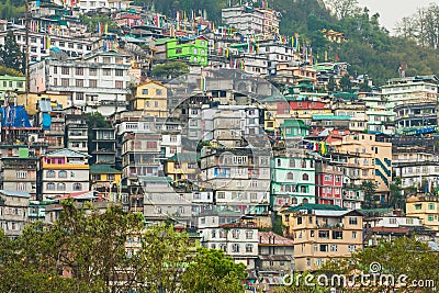 Gangtok The Capital City of Sikkim , India Stock Photo