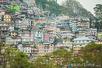 Gangtok The Capital City of Sikkim , India Stock Photo