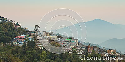 Gangtok The Capital City of Sikkim , India Stock Photo