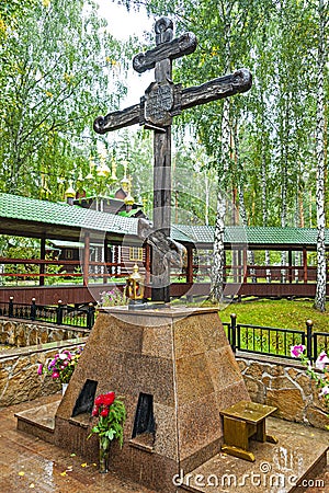 Ganina Yama Monastery in Yekaterinburg region, Russia Stock Photo