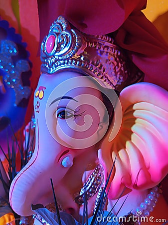 Ganpati bappa traditional Maharashtrian Stock Photo