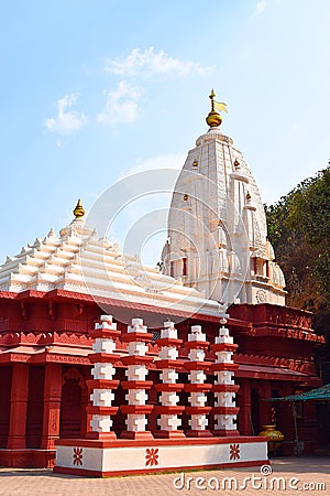 Ganpatipule Temple - An Ancient Hindu Temple in Ratnagiri, Maharashtra, India Stock Photo