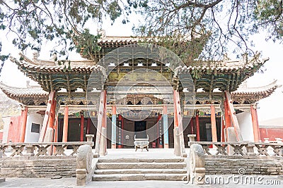 Wuwei Confucian Temple (Wuwei Wen Miao). a famous historic site in Wuwei, Gansu, China. Stock Photo