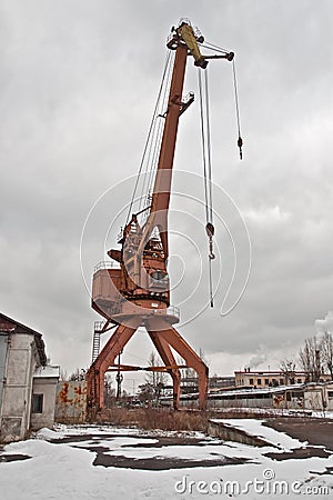 Gantry crane Stock Photo