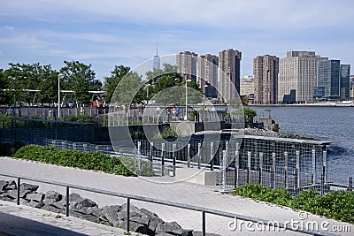 Gantry Plaza State Park, Long Island City -2 Editorial Stock Photo