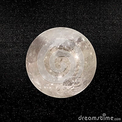 Ganymede planet - 3D render Stock Photo