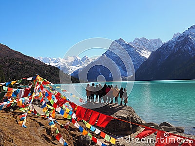 Amazing Landscape at Ganzi Tibetan Autonomous Prefecture in Sichuan Editorial Stock Photo