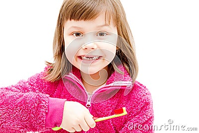 Gap toothed girl Stock Photo