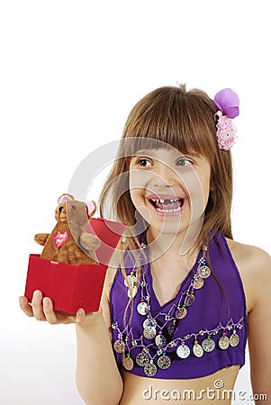 Gap-toothed girl Stock Photo